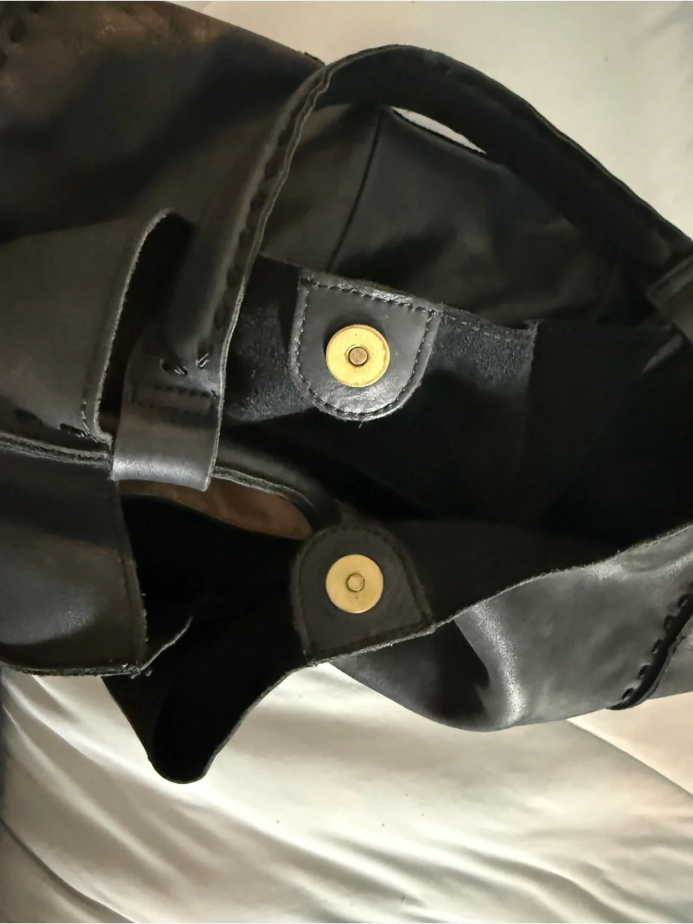 Los Feliz Large Leather Tote by The Sak in Black